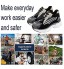 Quiteyan Anti-crevaison Léger Respirante Chaussures de Travail,Baskets de Sécurité Embout Acier Protection Legere Confortable Respirant Chaussures de Travail,▁