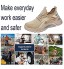 Quiteyan Chaussures de Securite Homme Femme,Homme Femme Legere Baskets de Sécurité Embout Acier Chaussures de Travail,▁