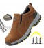 Quiteyan Confortable Respirante Chaussures de Travail，Homme Femme Chaussures de Travail avec Embout de Protection en Acier，▁