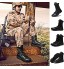 Bottes Militaires Bottes de Combat pour Hommes en Plein air Bottes Tactiques légères Chaussures d'entraînement de l'armée Respirante Bottes de Combat pour Camping randonnée