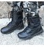 Bottes Tactiques Militaires pour Hommes Bottes de Combat en Plein air armée désert Chaussures Bottes de Travail de sécurité pour Camping randonnée entraînement Hors Route,Black-38