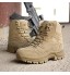 HMNS Bottes de Combat Tactiques Militaires pour Hommes Chaussures Respirantes du désert de l'armée des Forces spéciales Chaussures de Cheville de Patrouille de démarrage,Marron,46 EU