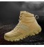 JRYⓇ Bottes pour Hommes Bottes Militaires Respirantes Ultra-légères Commando Bottes Tactiques du désert en Plein air Bottes de Combat Chaussures de Police de sécurité pour la randonnée à Pied