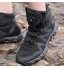 QINHE Hommes Bottes Militaires Combat Tactique Armée Chaussures Randonnée en Plein Air Désert Police Botte Alpiniste Antidérapant Léger Sécurité Haut-Haut Botte Grande Taille,Black-37