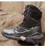 Randonnée Trekking Work Boots Bottes de combat Lumière Bottes de combat Absorption des chocs Haute-Top amortissage extérieur Semelle En Caoutchouc Antidérapante  Couleur : Black  Size : 42