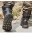 Randonnée Trekking Work Boots Bottes de combat Lumière Bottes de combat Absorption des chocs Haute-Top amortissage extérieur Semelle En Caoutchouc Antidérapante  Couleur : Black  Size : 42