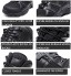 YUHAI Bottes Militaires Hommes Bottes de Combat Respirantes élevées Chaussures de randonnée Chaussures Tactiques Anti-ponction Anti-Collision antidérapant Black-40UK 7.5