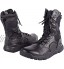 YUHAI Bottes Tactiques Hautes Hommes Bottes de Combat Respirantes Chaussures de randonnée Bottes Militaires antidérapant résistant à l'usure,Black-44UK 10
