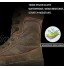 YUHAI Bottes Tactiques Hommes Chaussures de randonnée imperméables légères Chaussures de randonnée dans Le désert Bottes de Combat antidérapant antidérapant,Brown-41UK 8