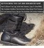 YUHAI Bottes Tactiques pour Hommes Noir Bottes Militaires de Vachette avec Chaussettes étanches Chaussures de randonnée antidérapantes résistantes à l'usure,Black-39UK 7