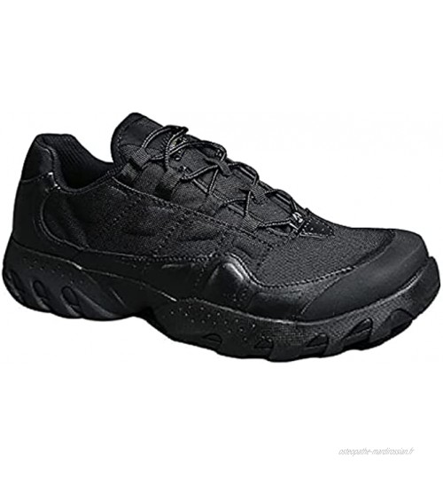 YUHAI Chaussures de désert pour Hommes Bottes Tactiques imperméables Chaussures de randonnée à Faible Coupure Chaussures d'extérieur Black-42UK 8.5