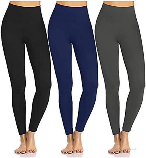 Leggings de Sport Femmes Pantalon de Yoga Leggins Yoga Fitness Gym Pilates Taille Haute Gaine