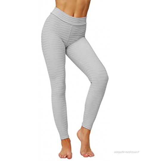 Pau1Hami1ton Legging Femme Pantalon de Sport Yoga Fitness Gym Pilates Taille Haute GP-11X