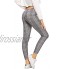 SOLY HUX Legging court à carreaux pour femme Taille élastique Décontracté Skinny Pantalon de jeggings basique avec plaid