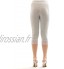 YESET Femme Capri Legging longueur 3 4 avec dentelle de coton pantalons court