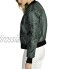 DELEY Femmes Automne Hiver Manches Longues Zip Classique Bomber Jacket Manteau Veste Outwear Blouse