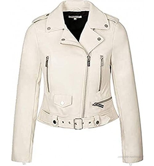 Morgan Perfecto Imitation Cuir Garou Faux Leather Jacket Femme