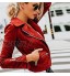 Veste en Suédine Marron Femme Petite,Overdose 2019 Hiver Soldes Manteau Court en Cuir Perfecto Femmes Blouson Casual Outwear