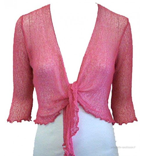 Boléro uni en tricot pour femmes large gamme de couleurs convient à toutes les tailles