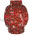 Sweatshirt à Capuche pour Couple de Sport de Loisirs Pull imprimé Père Noël Top
